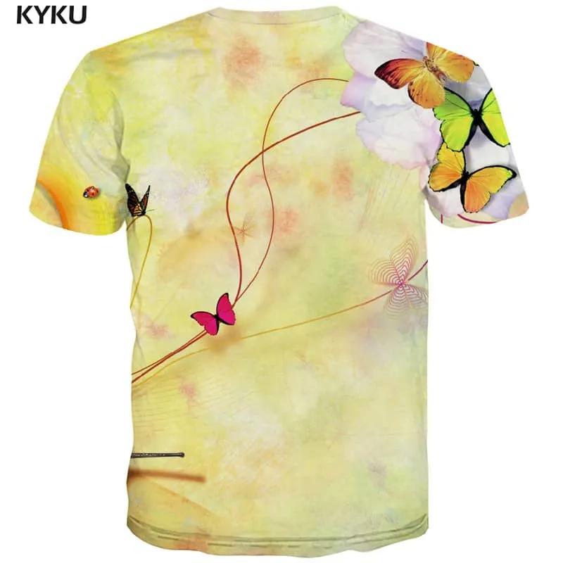 insect t shirt Hip hop tshirt 3D plant Cool beautiful art costume men