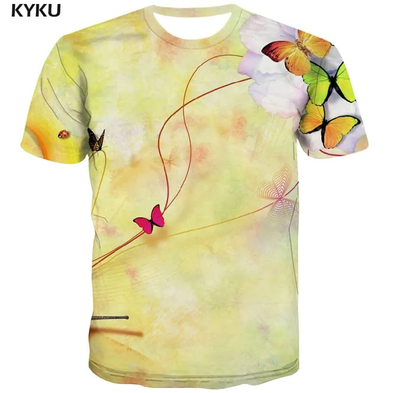 insect t shirt Hip hop tshirt 3D plant Cool beautiful art costume men