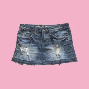 Jean mini skirt size small