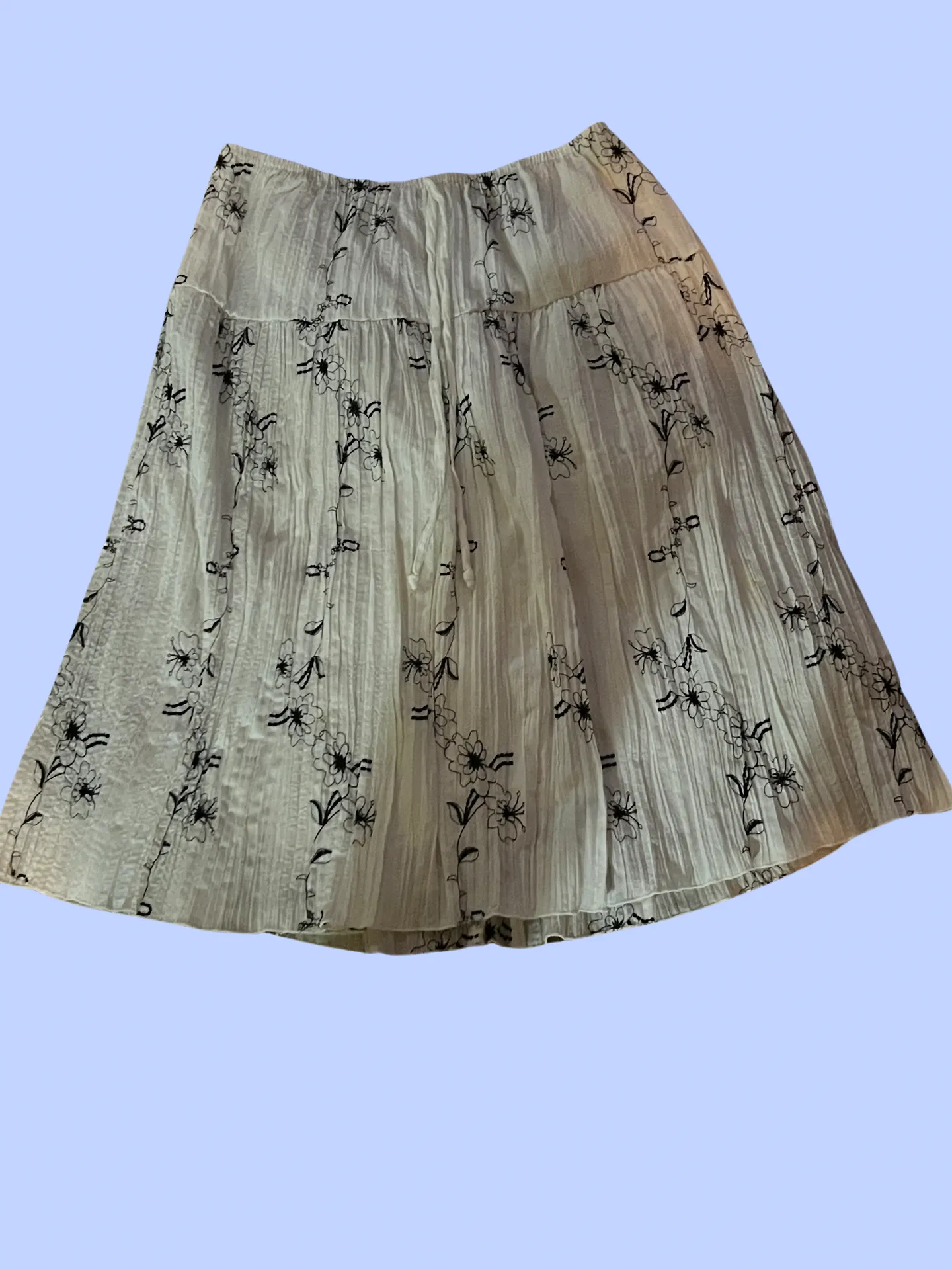 JKLA California floral midi skirt size XL