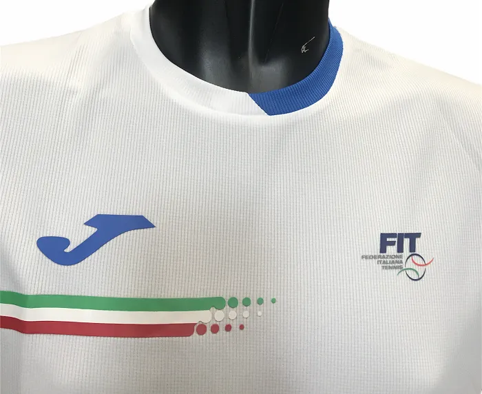 Joma T-shirt Federazione Tennis Italy FIT101809207 bianco