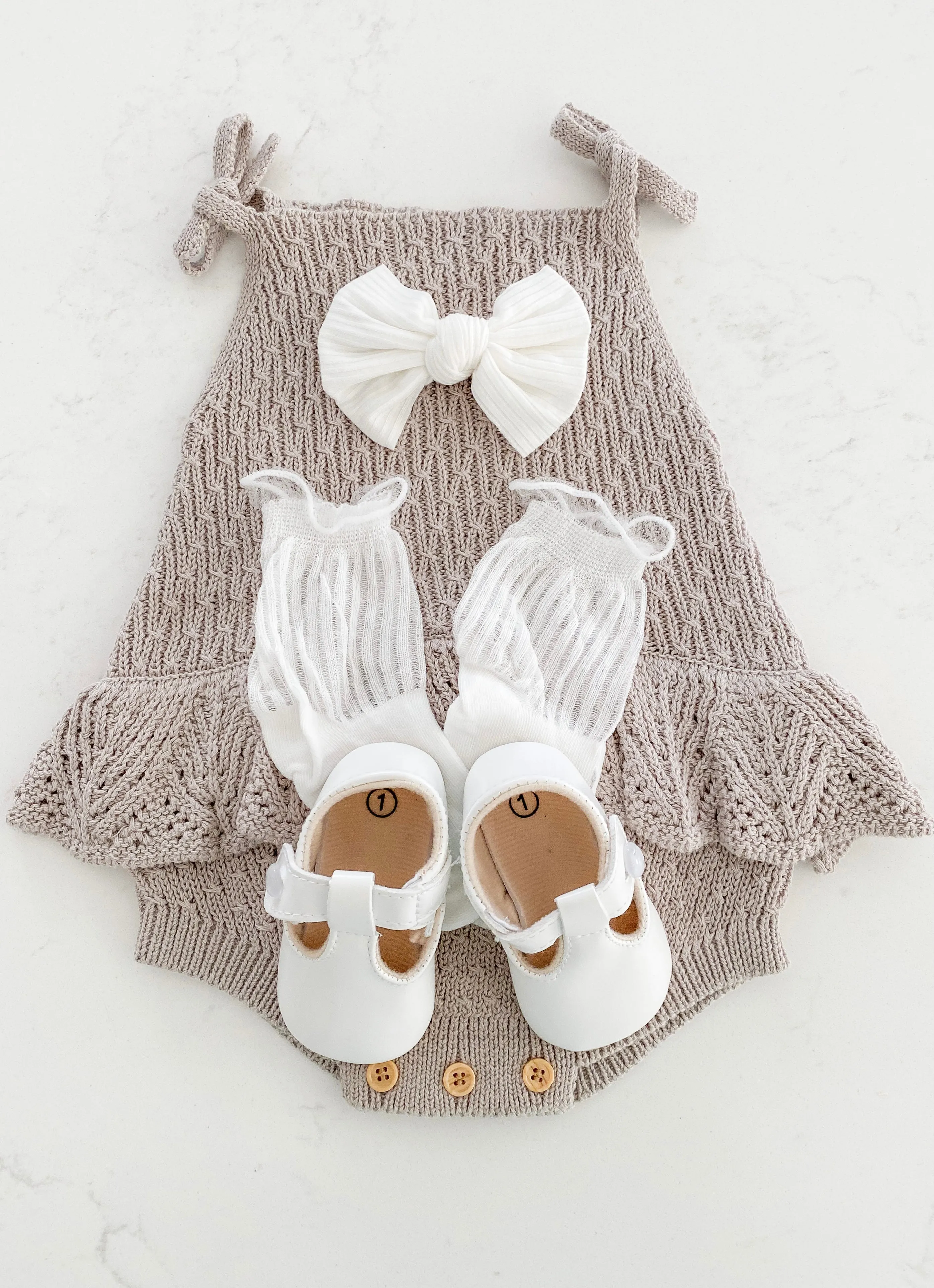 Knit Ruffled Romper