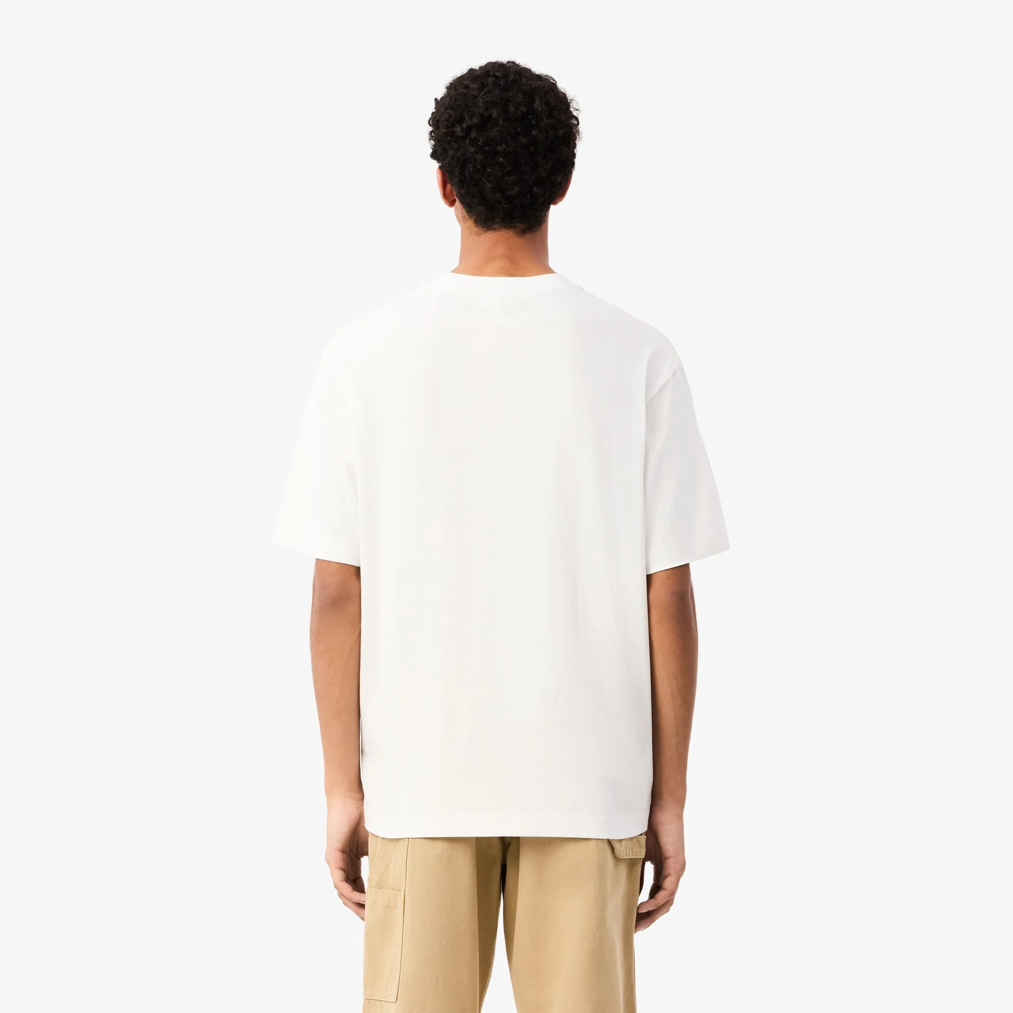 LACOSTE Loose Fit Jersey Print T-shirt