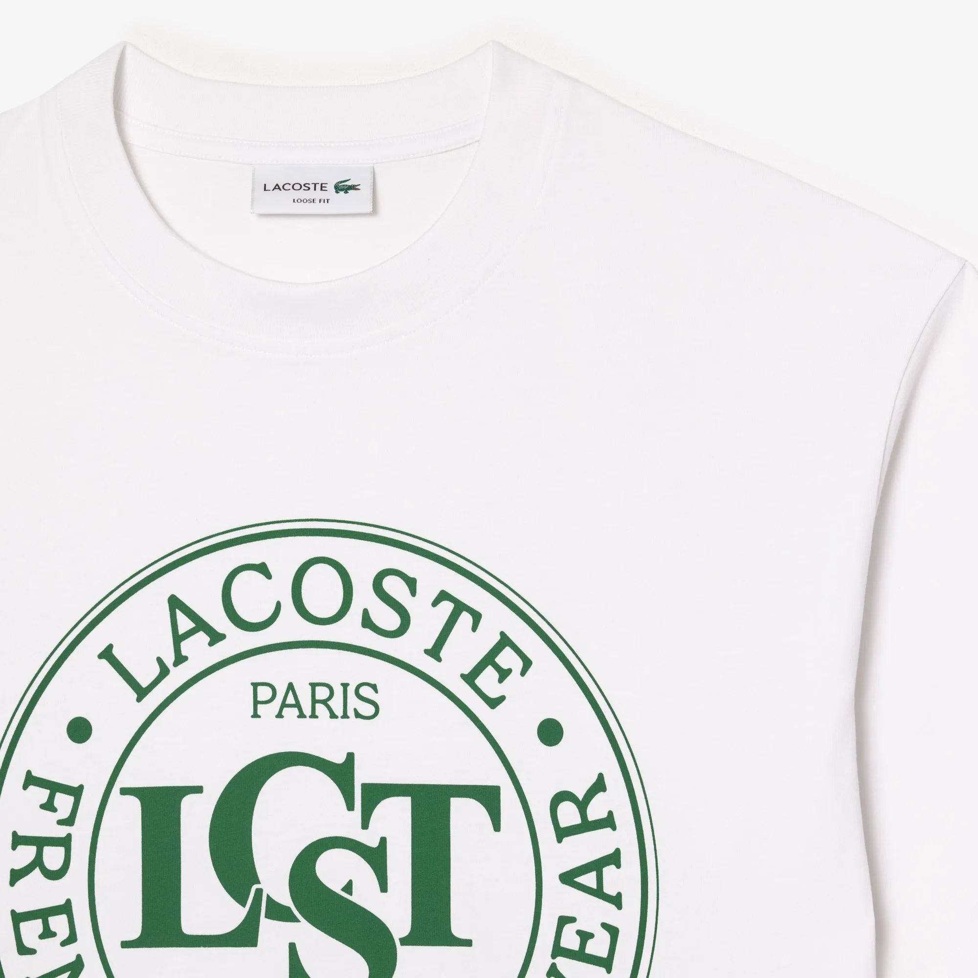 LACOSTE Loose Fit Jersey Print T-shirt