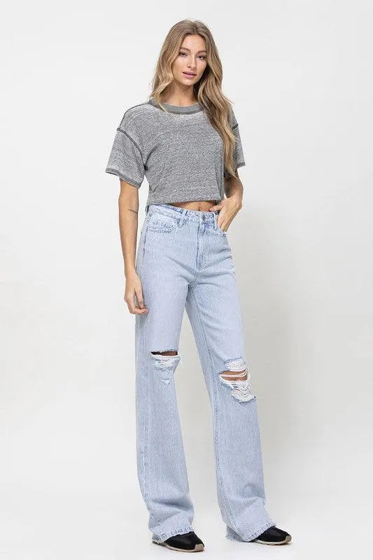 Light Wash 90S Vintage Flare Jeans