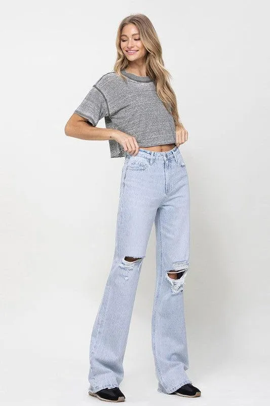 Light Wash 90S Vintage Flare Jeans