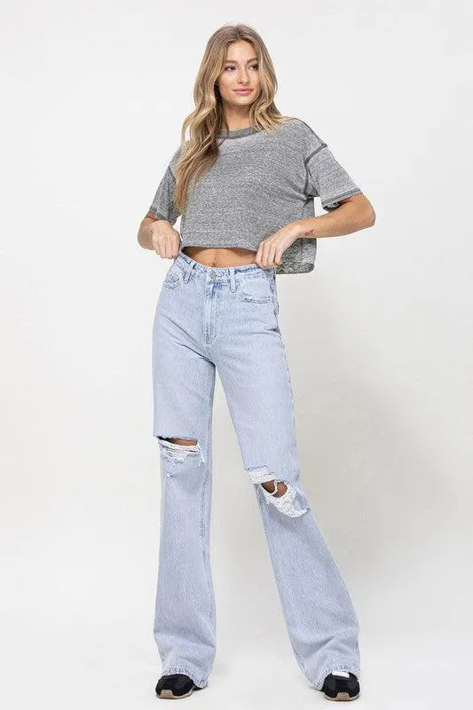 Light Wash 90S Vintage Flare Jeans