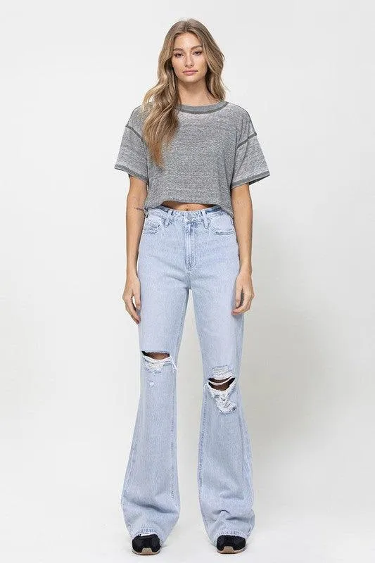 Light Wash 90S Vintage Flare Jeans