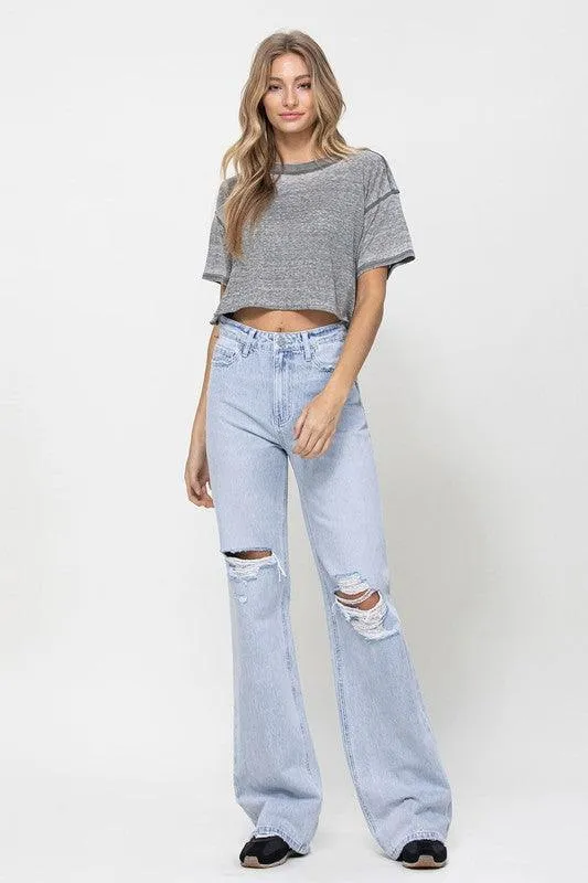 Light Wash 90S Vintage Flare Jeans