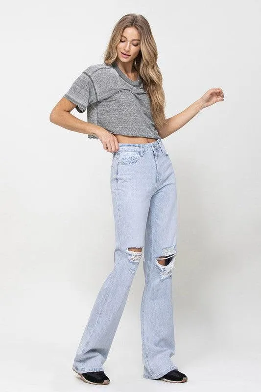 Light Wash 90S Vintage Flare Jeans