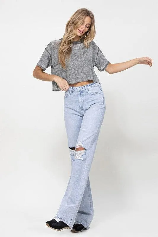 Light Wash 90S Vintage Flare Jeans