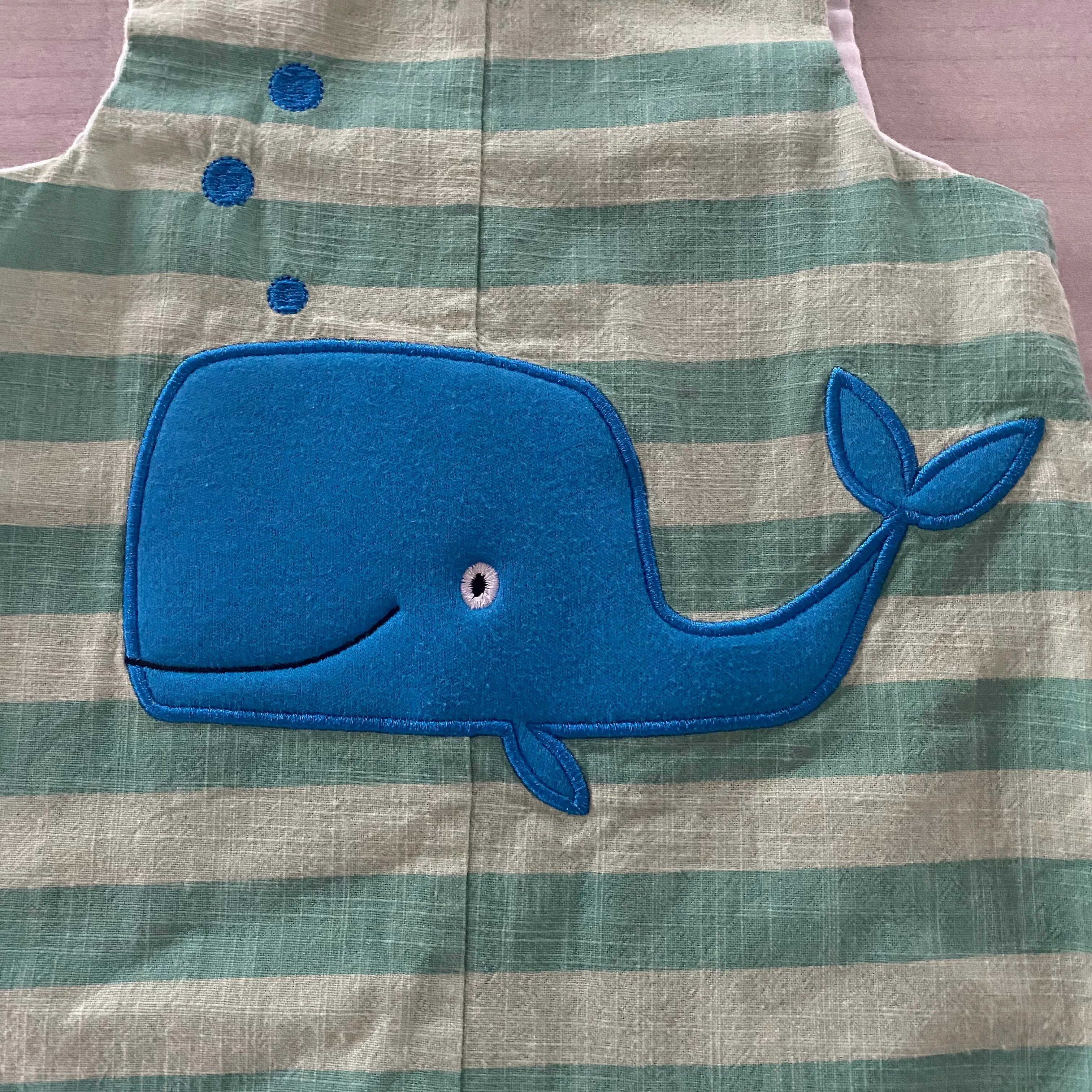 Little Wishes Whale Applique Romper