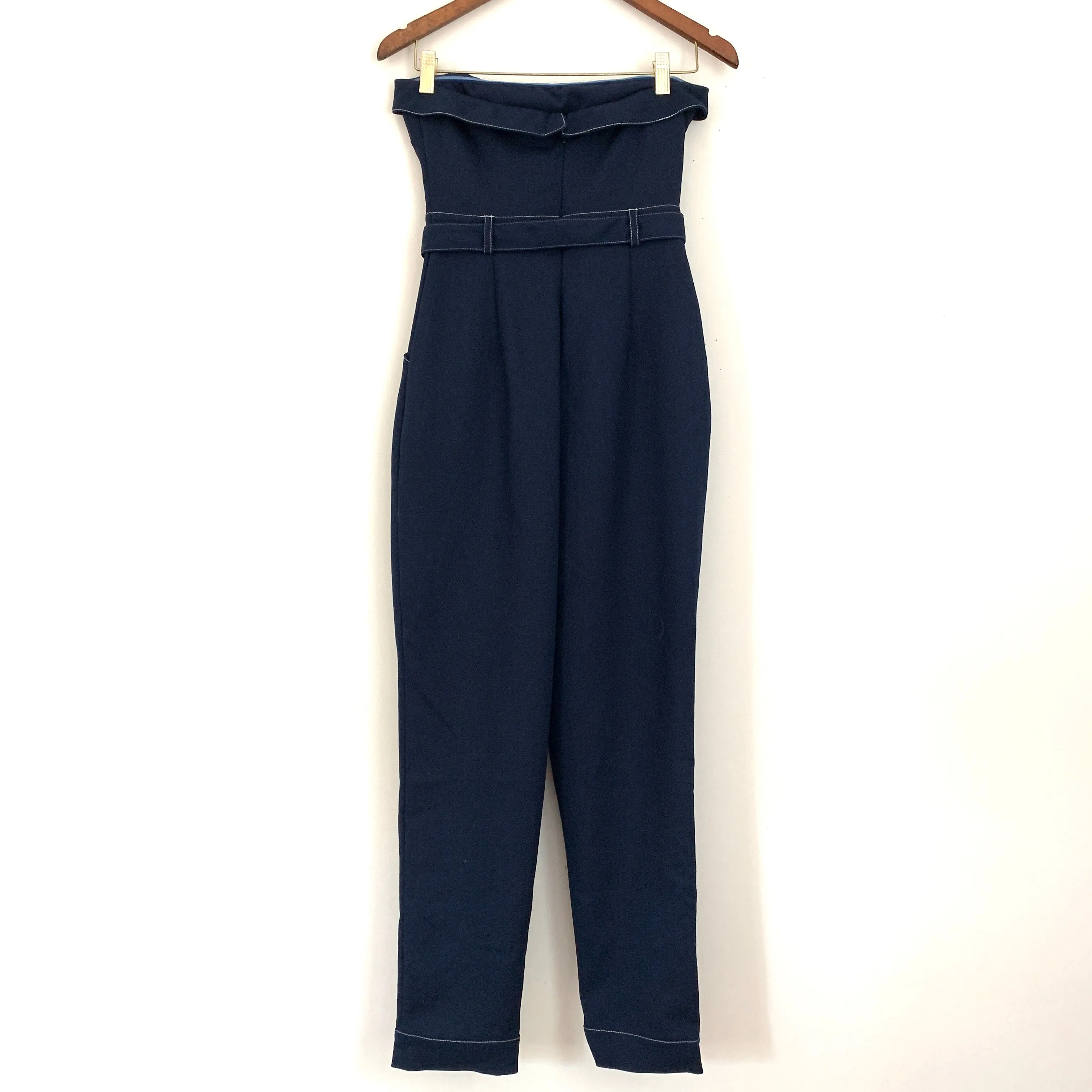 Lovers   Friends Caroline Strapless Denim Jumpsuit- Size S