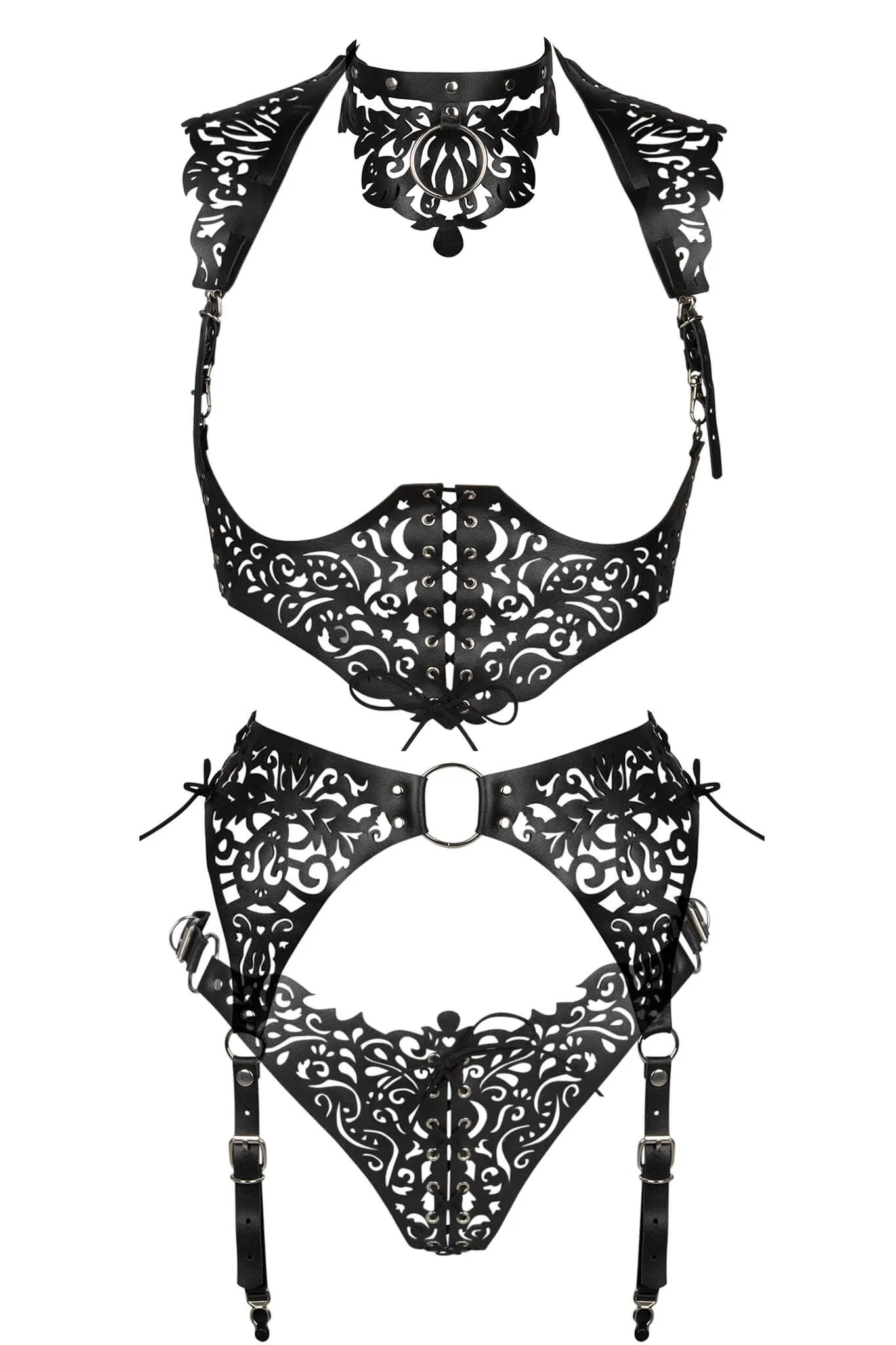 Lucy Lasercut Leather Set