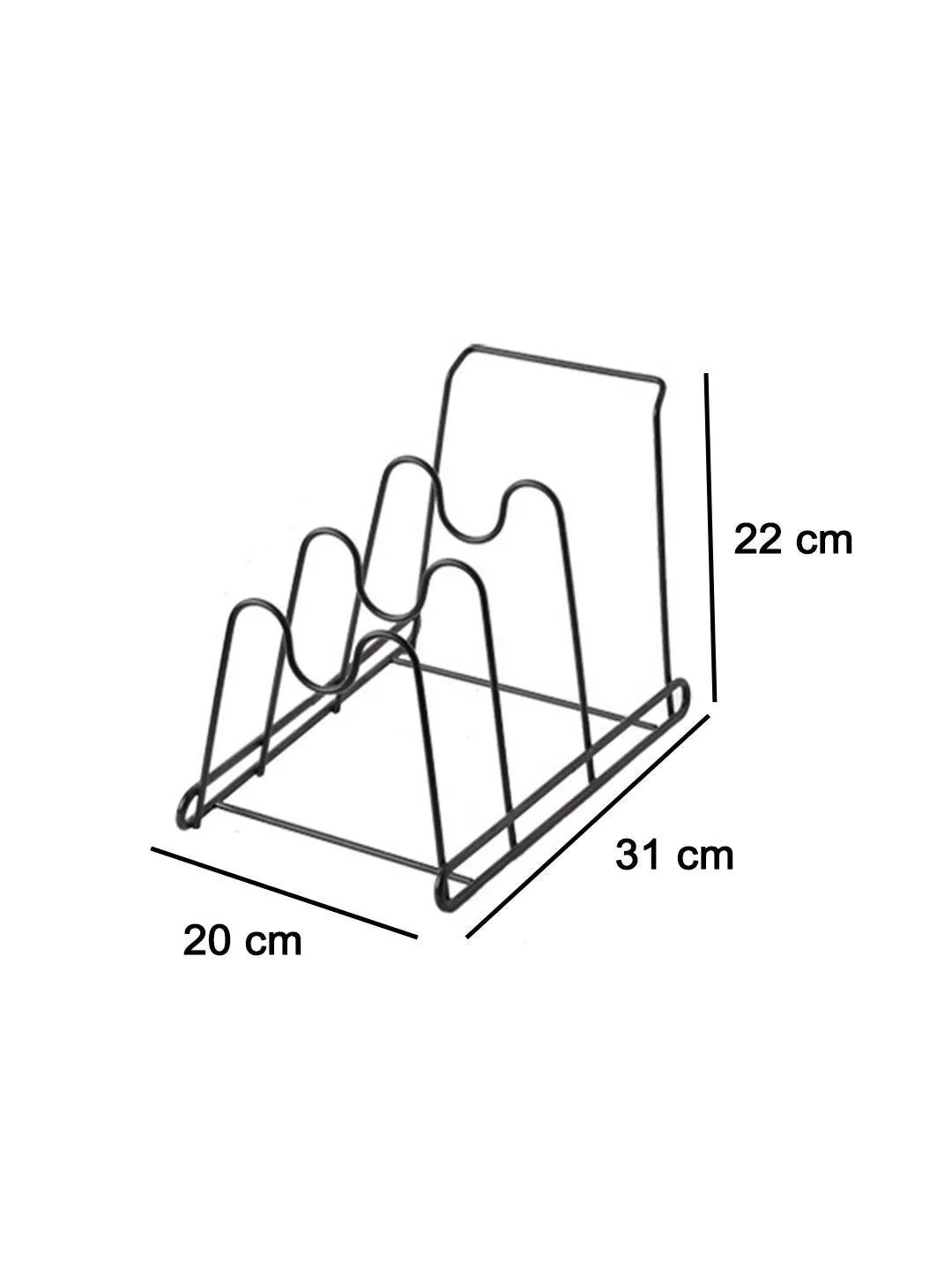 Market99 Three-Layer Metal Pot Lid Rack