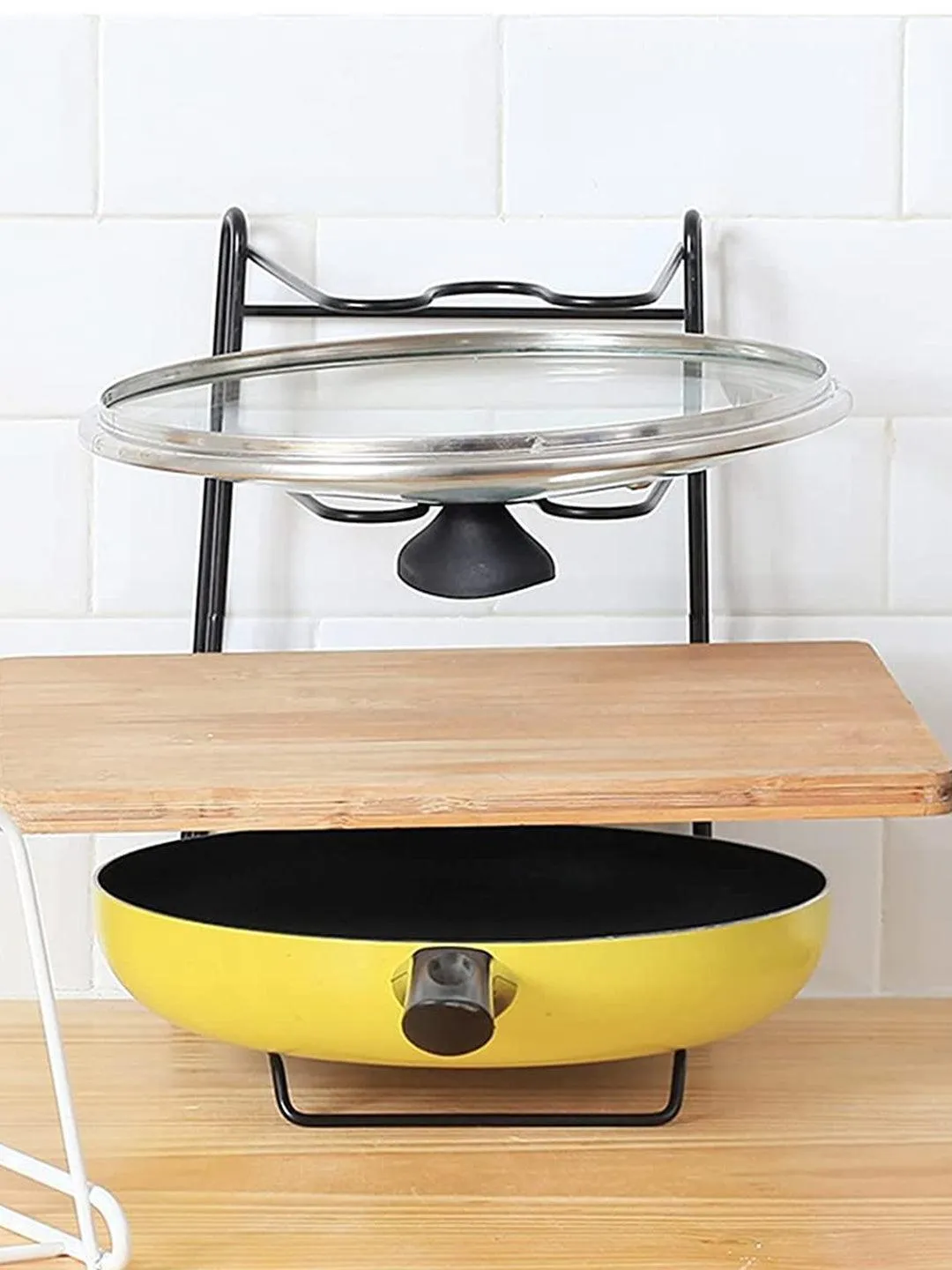 Market99 Three-Layer Metal Pot Lid Rack