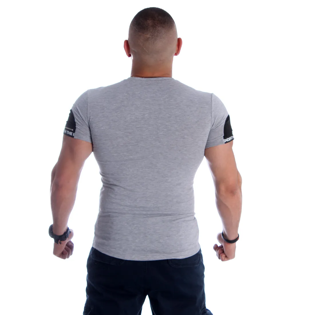 Men T-shirt- gray / made in Turkey -3335