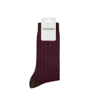 Men's Hilton Socks - Wine