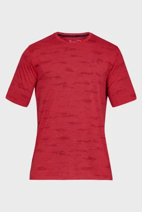 Men's UA Microthread Print Short Sleeve 1321930-633