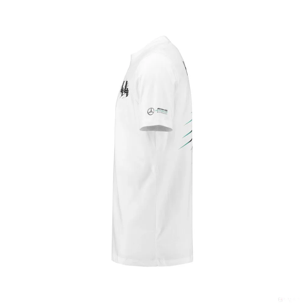 Mercedes Kids T-shirt, Lewis Hamilton, White, 2018