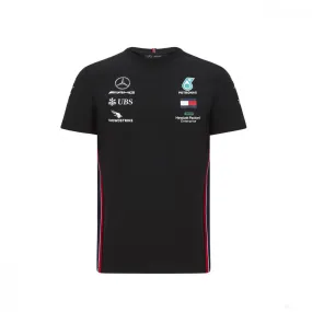 Mercedes T-shirt, Team, Black, 2020