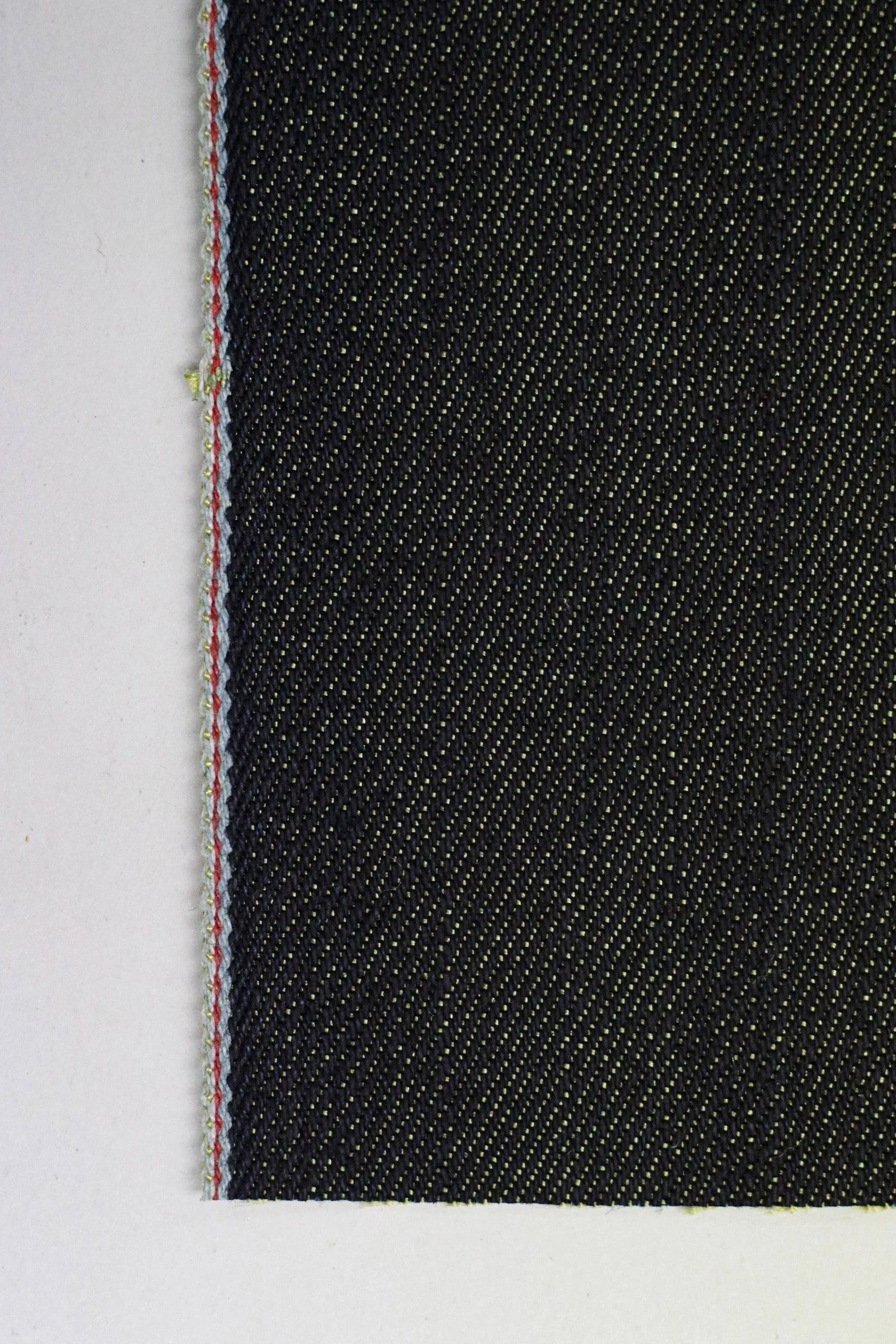 METALLIC GOLD WEFT SELVEDGE DENIM