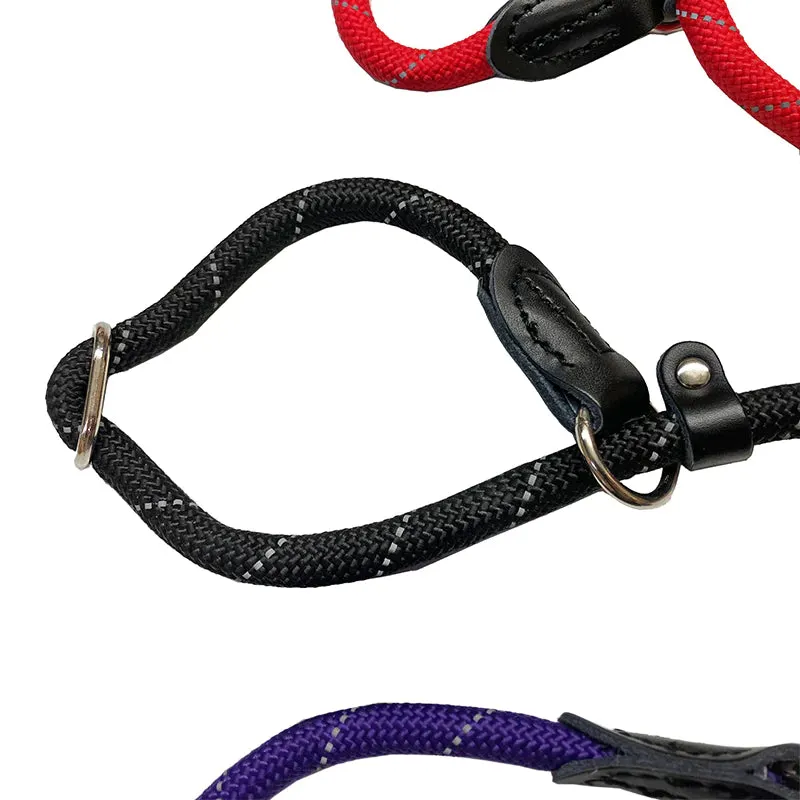 Miro & Makauri "REGULAR GRIP" Reflective Thread, Slip Dog Lead with Figure 8 Training Aid.