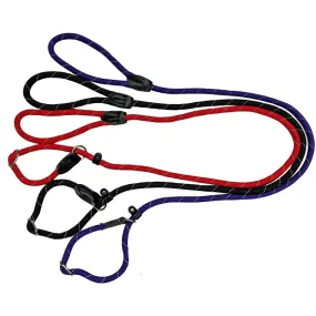 Miro & Makauri "REGULAR GRIP" Reflective Thread, Slip Dog Lead with Figure 8 Training Aid.