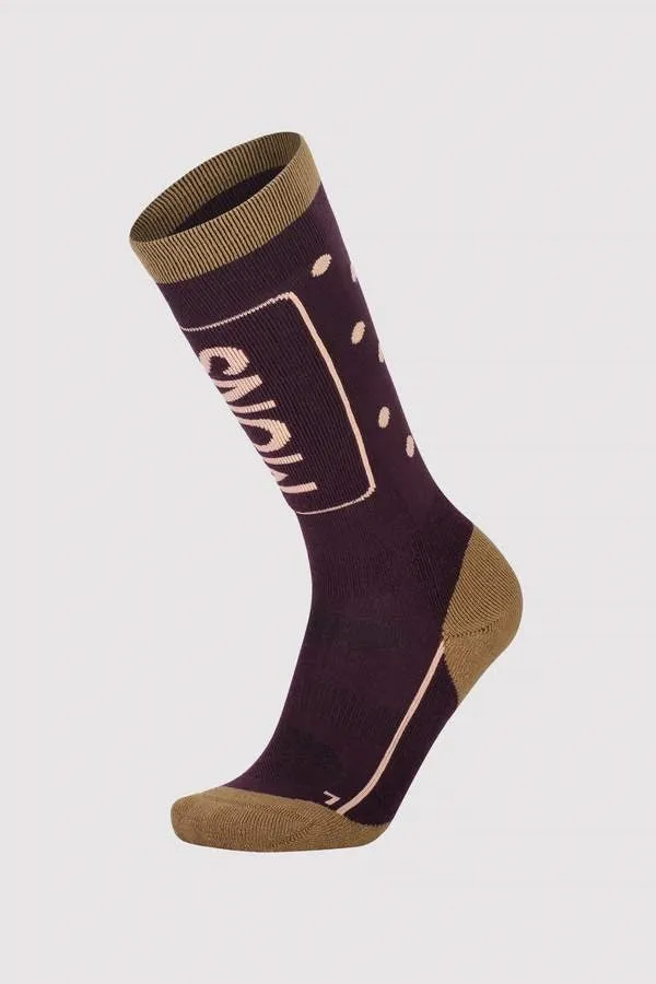 Mons Royale Women's Tech Cushion Sock - Wine