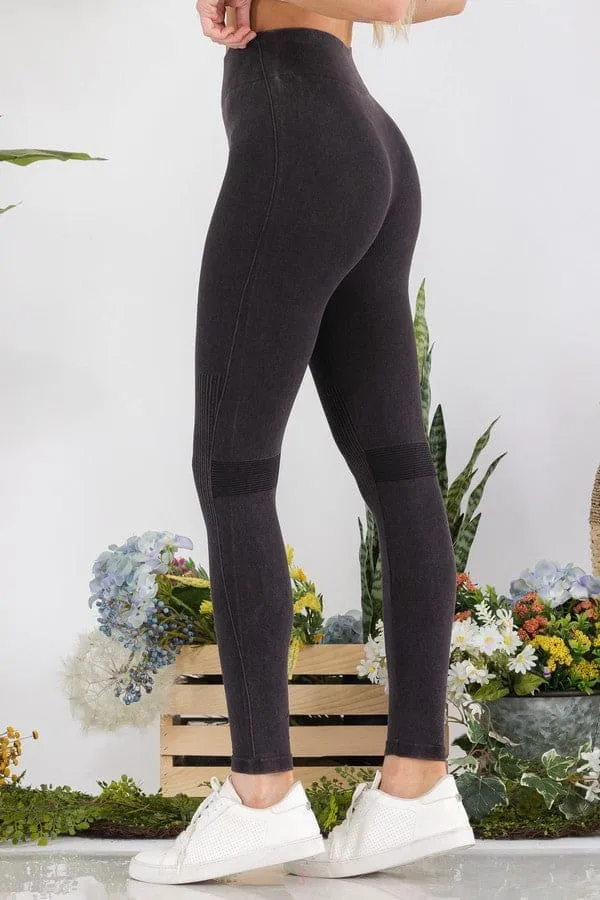 Moto Texture Detailed Leggings