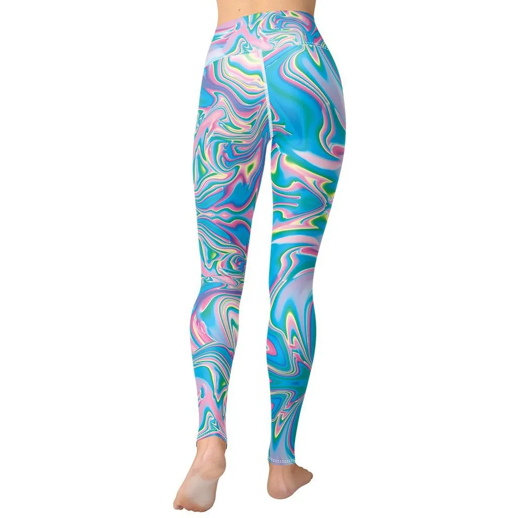 Neon Psychedelic Yoga Leggings