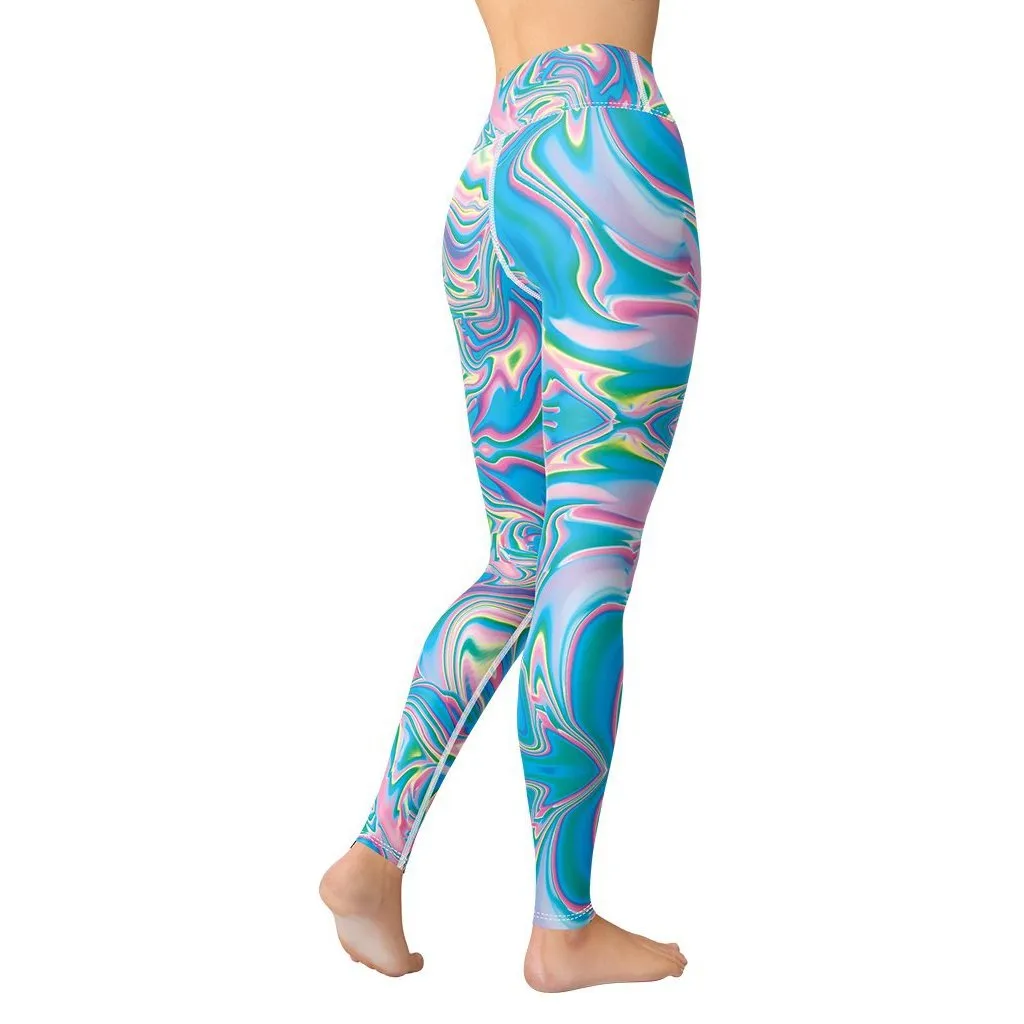 Neon Psychedelic Yoga Leggings