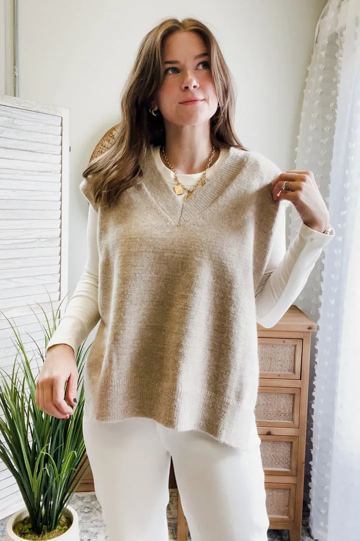 Oversized Knit Vest