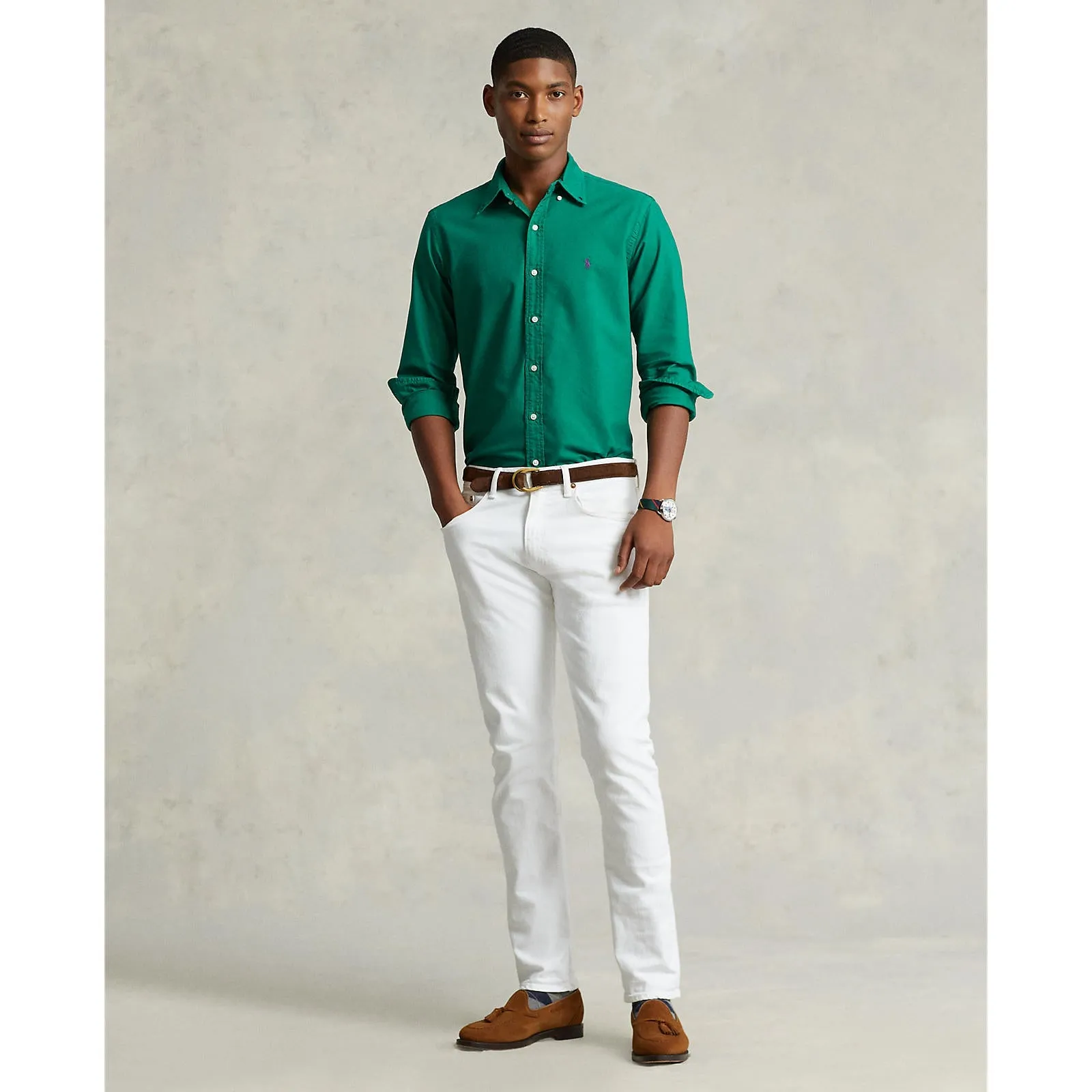 Oxford Shirt - Primary Green