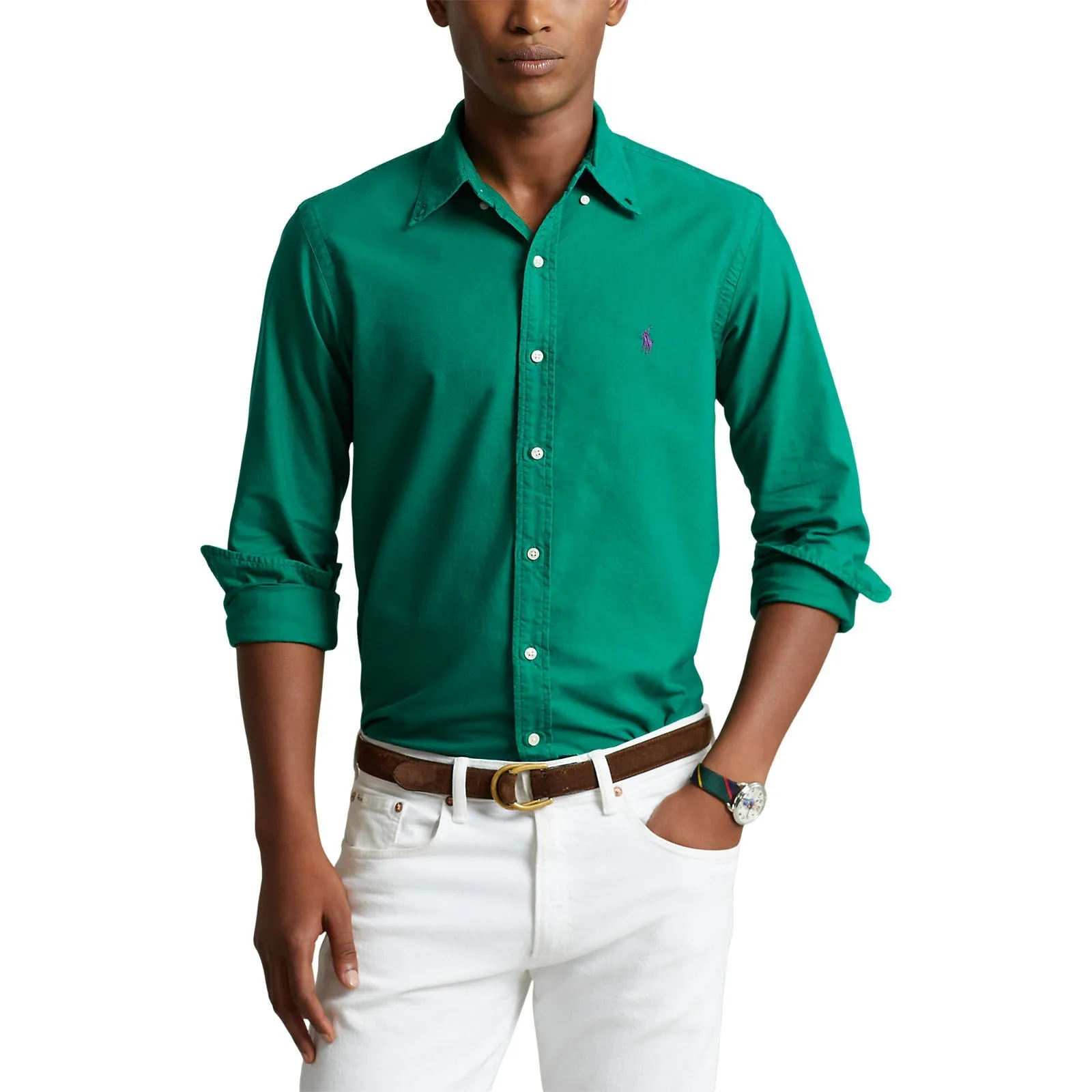 Oxford Shirt - Primary Green