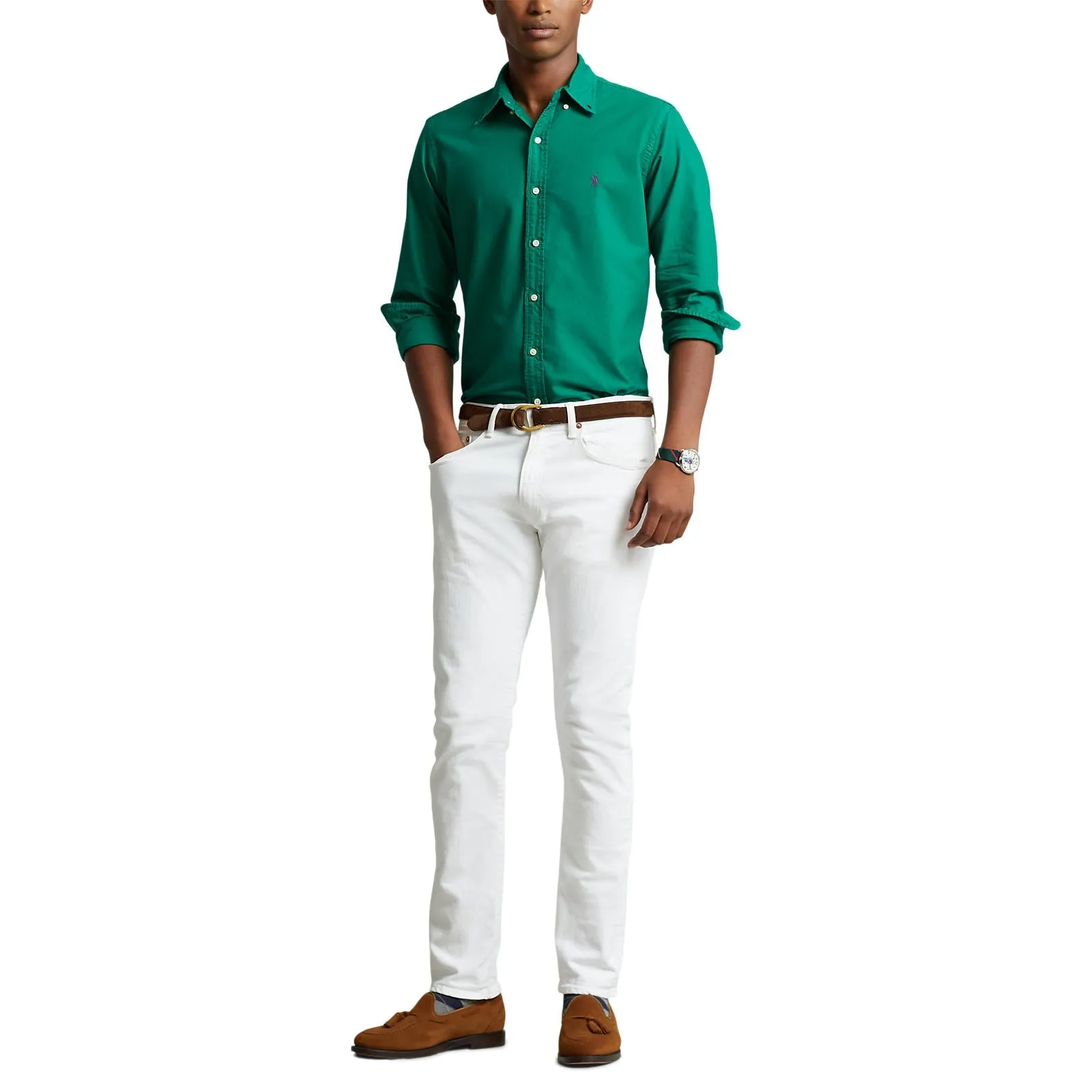 Oxford Shirt - Primary Green