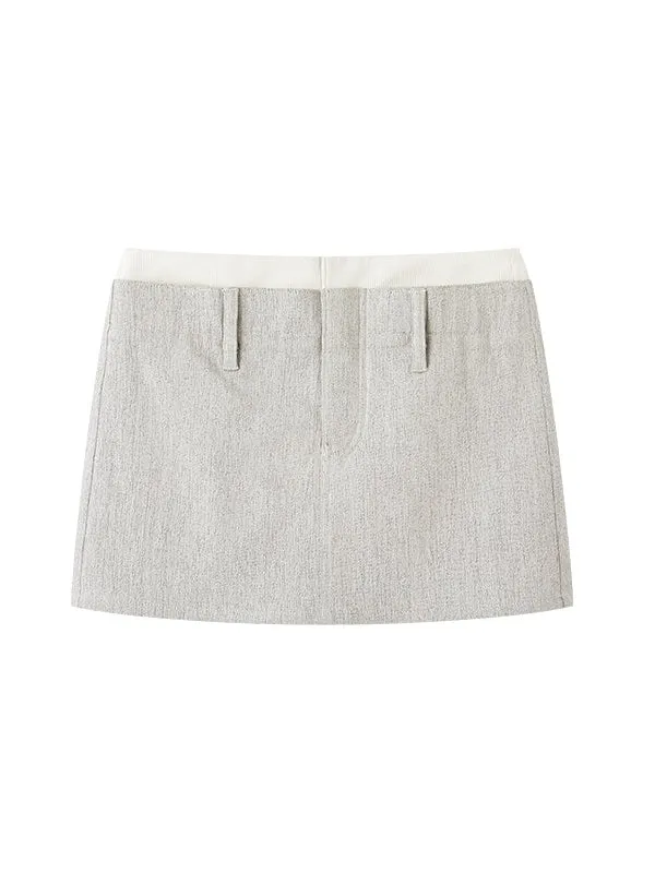 Panel Micro Mini Skirt