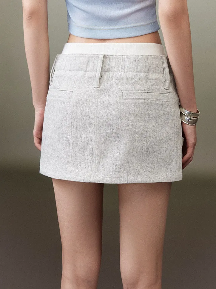 Panel Micro Mini Skirt