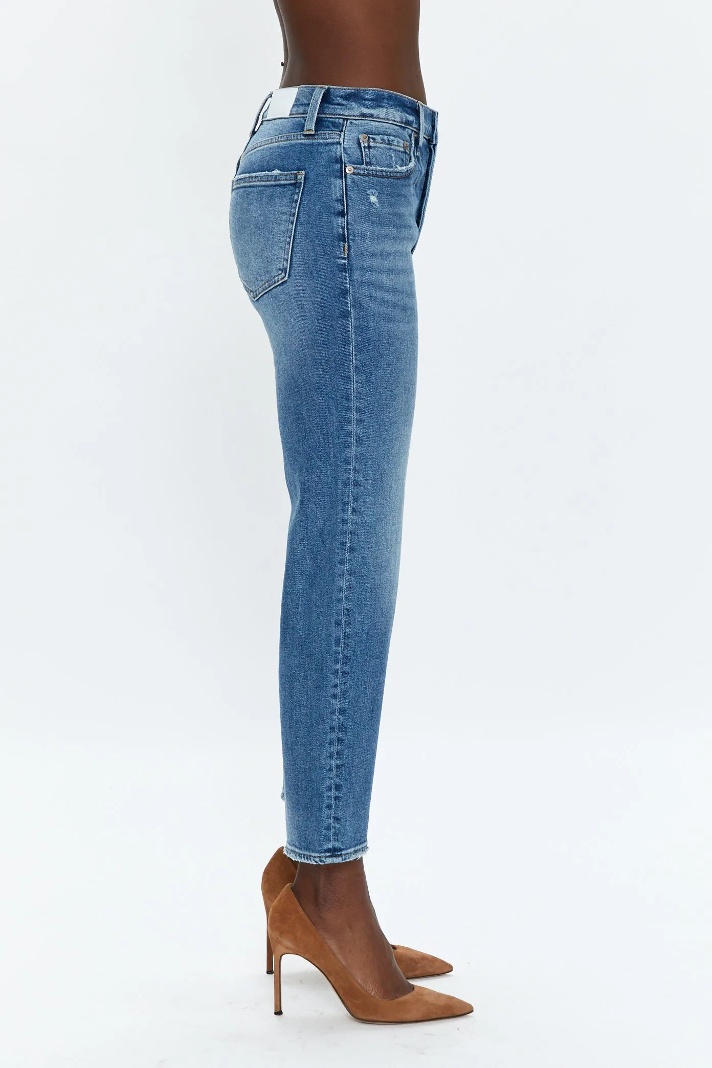 Pistola Charlie High Rise Straight Ankle Westminster Denim in Westminster Vintage