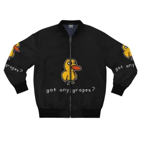 "got any grapes?" Bomber Jacket - Duck Song Inspired Meme Apparel