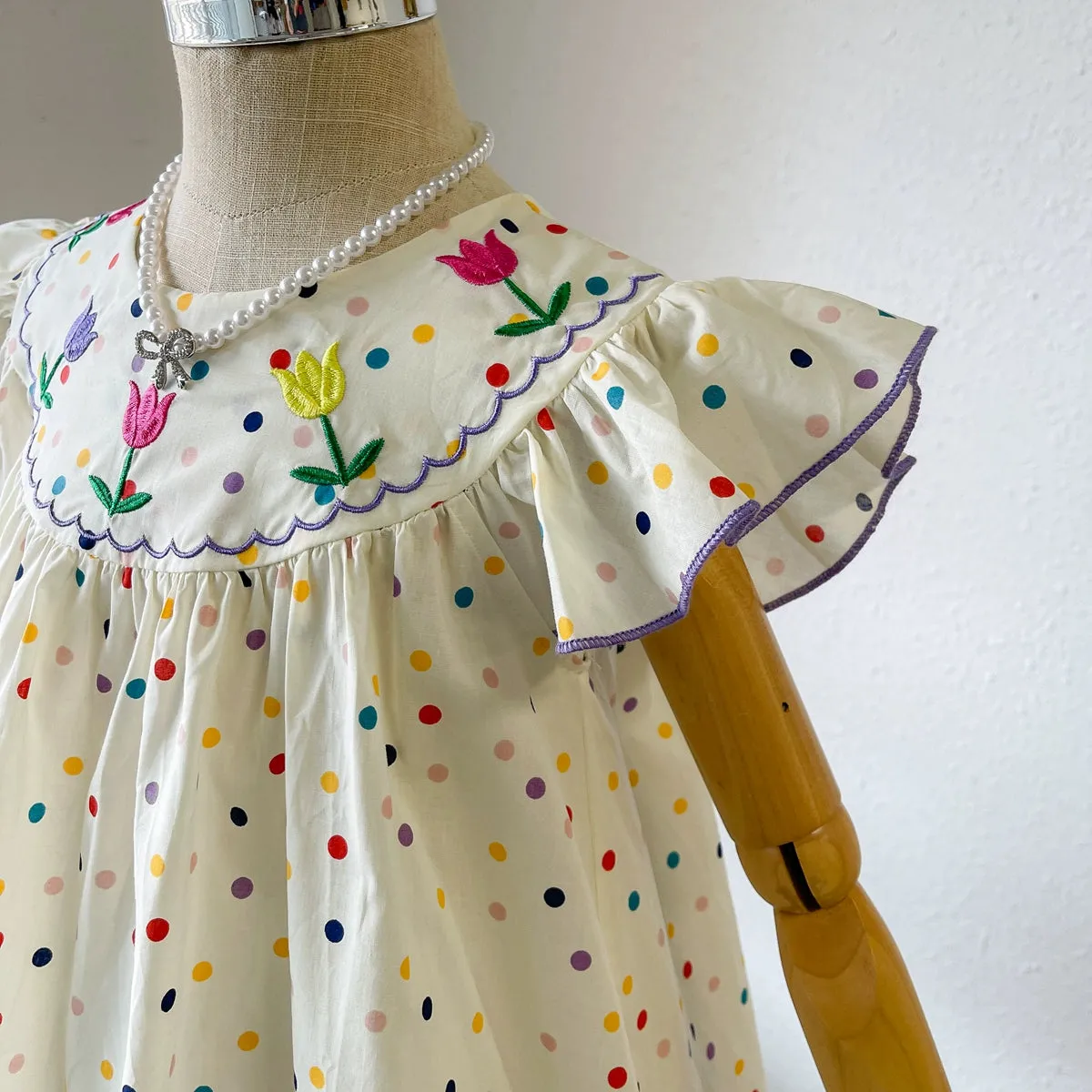 "Spring Tulips" Little Girl's Dress