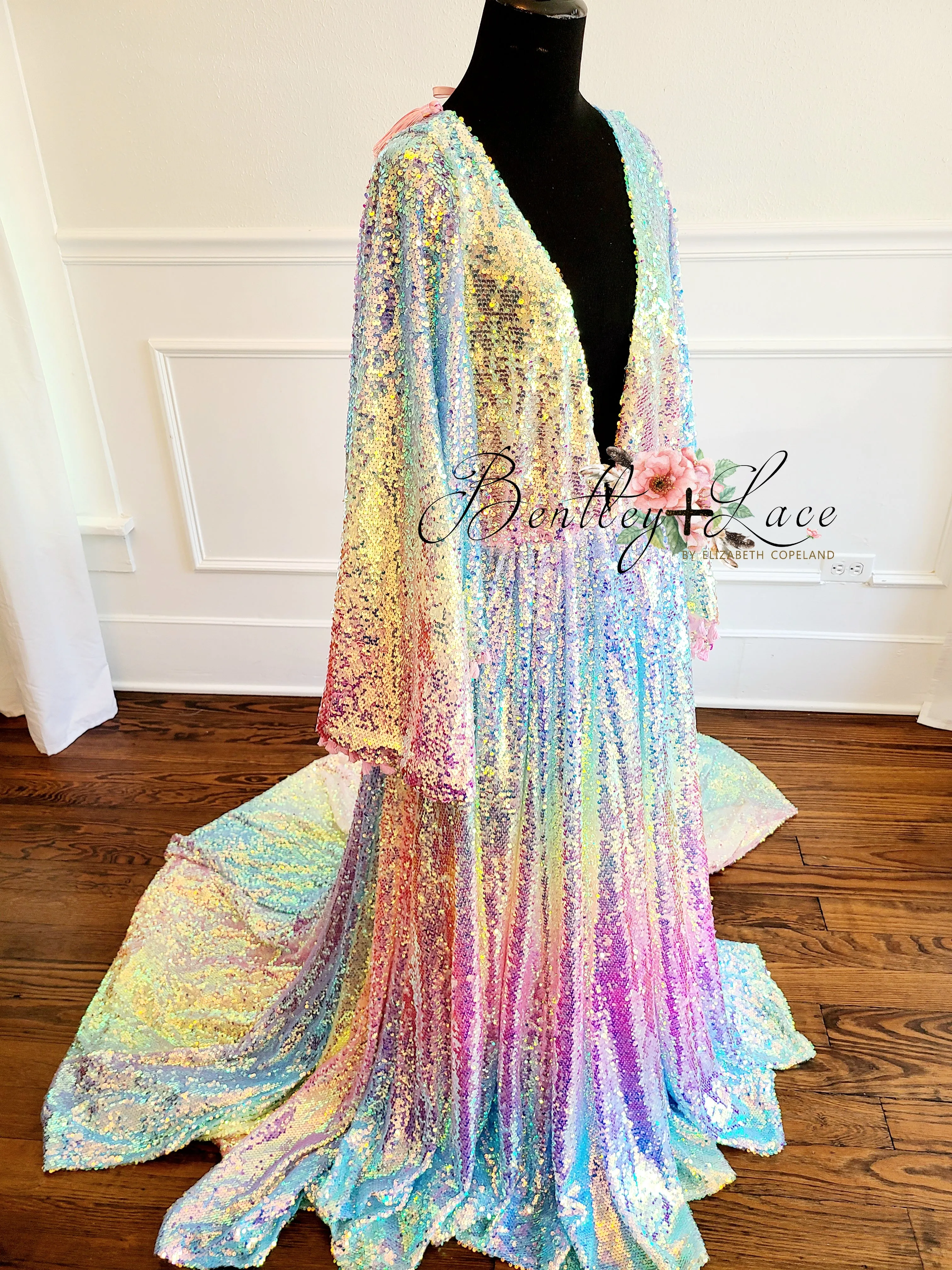 Rainbow Disco-Beautiful boho inspired gown - (TEEN-ADULT) -Maternity friendly.