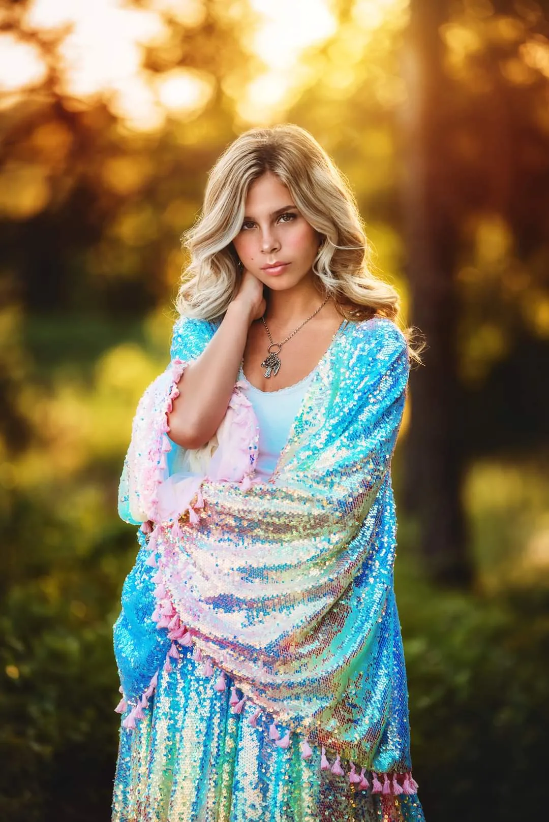 Rainbow Disco-Beautiful boho inspired gown - (TEEN-ADULT) -Maternity friendly.