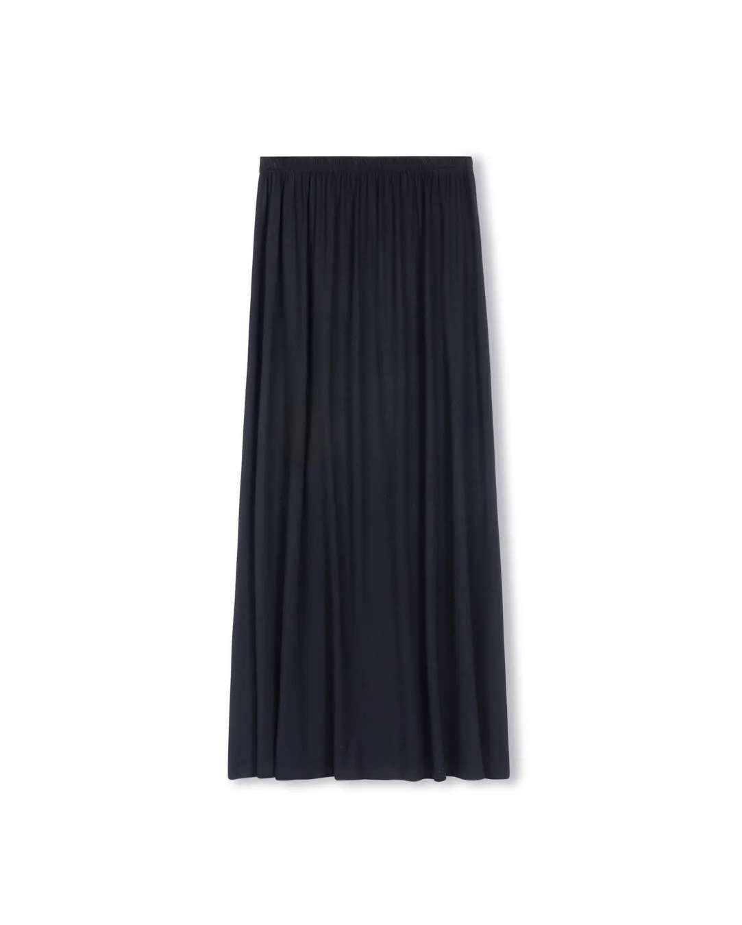 Rayon Seam Detailed Maxi Skirt