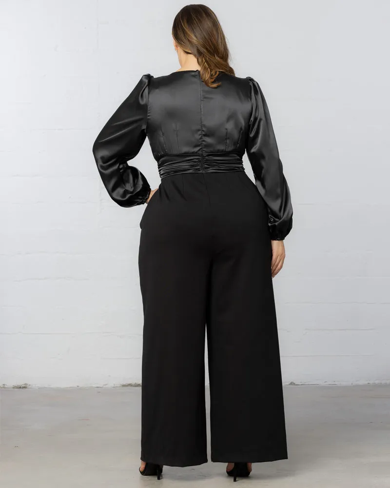 Refined Satin Jumpsuit