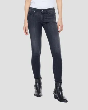 Replay Womens New Luz Skinny Fit Jeans - Washed Black