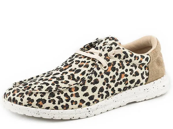 Roper Women's "Hang Loose" Tan Leopard Moc