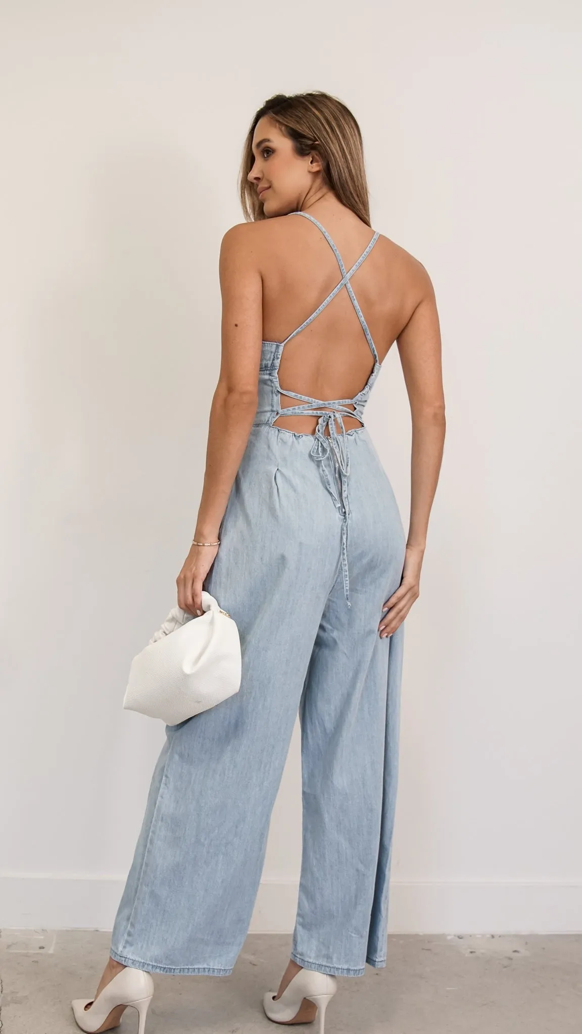 rowa denim jumpsuit