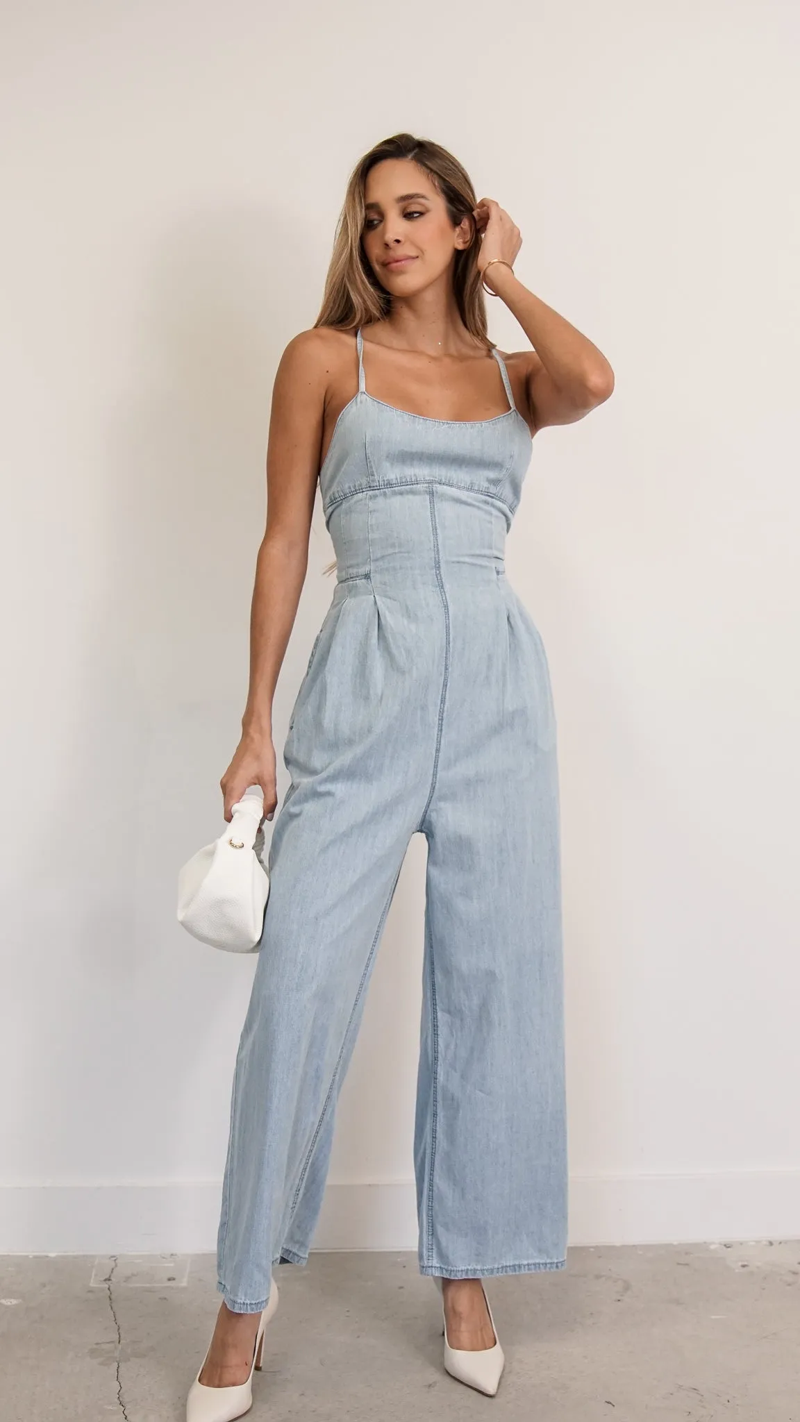 rowa denim jumpsuit