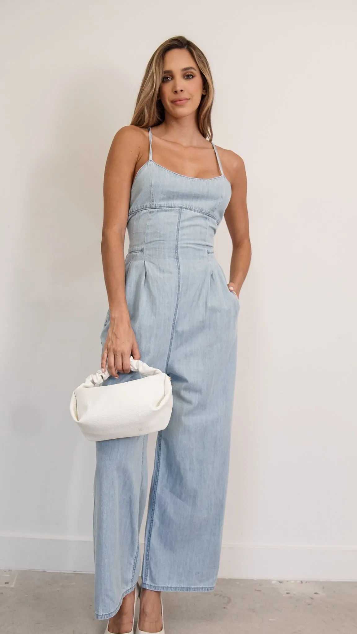 rowa denim jumpsuit